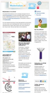 nieuwsbrief modemaken.nl